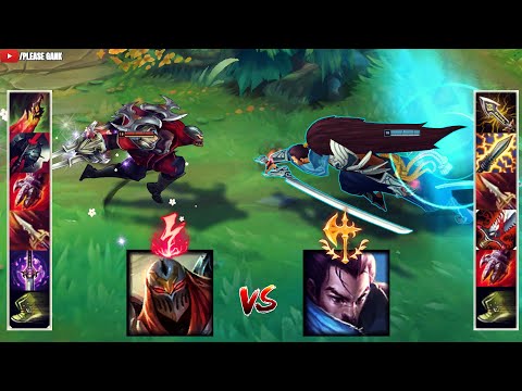 YASUO vs ZED FULL BUILD FIGHTS & Best OFA Moments!