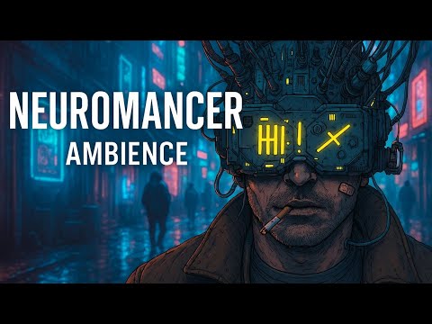 Neuromancer: Ambient Cyberpunk Music [Synthwave + Dark Sci-Fi] for Reading William Gibson