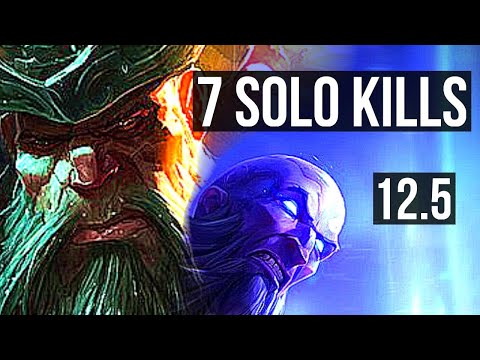 GANGPLANK vs RYZE (TOP) | 67% winrate, 7 solo kills | NA Master | 12.5