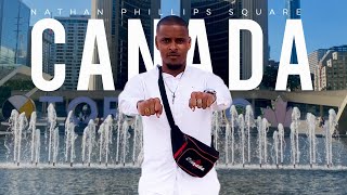 My FIRST Time Exploring Downtown TORONTO | Nathan Phillips Square