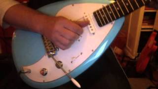 Video thumbnail for Vox Mark III Reissue Sonic Blue Guitar by WaterslideGuitars
