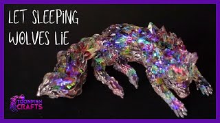 What would you do with a STUNNING crystal resin wolf?