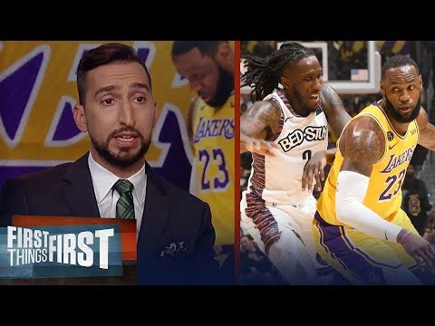The Lakers 104-102 game against Nets is a big loss — Nick Wright | NBA | FIRST THINGS FIRST