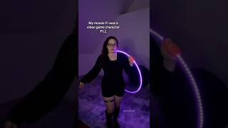 Hula hooper as a game character/hula hoop video game moves