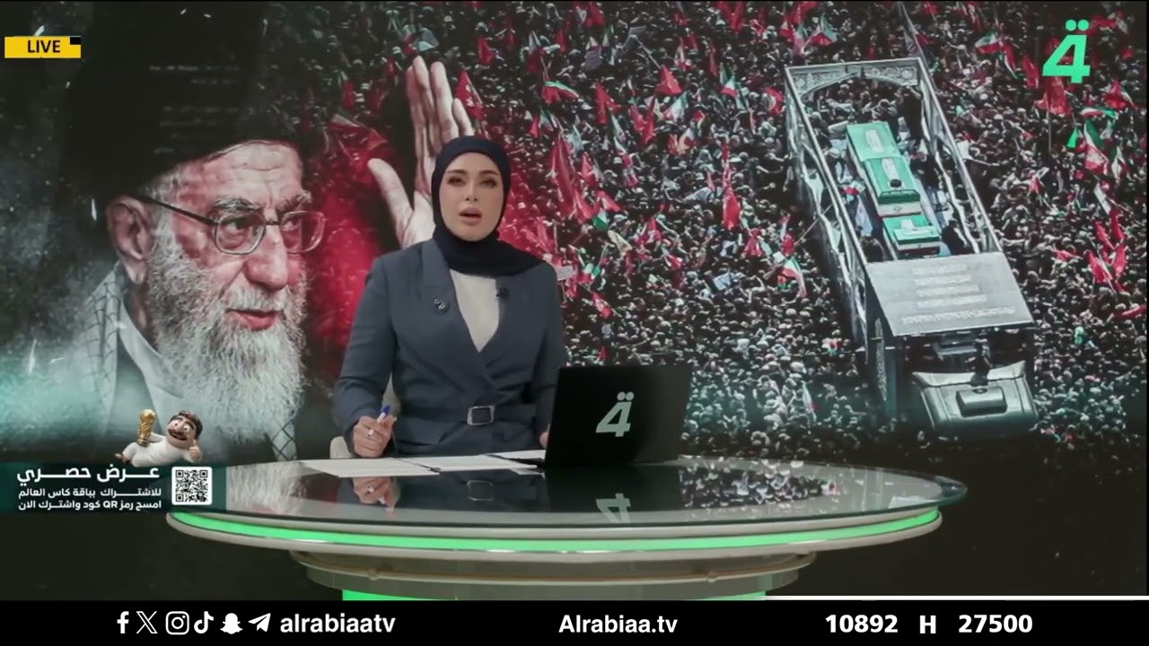 فيديو | نحو النجف الأشرف وكربلاء المقدسة.. مسار الوداع الأخير للسيد الخامنئي
