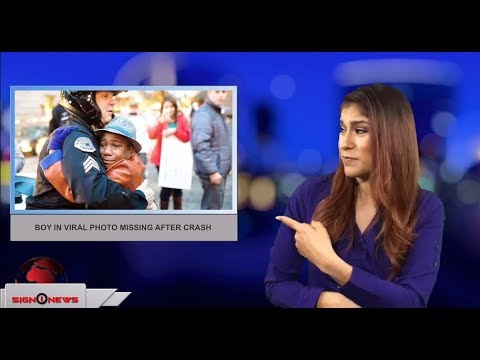 Boy in viral photo missing after crash (ASL - 3.29.18)