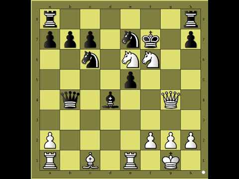 Neverovatni napad Skakačkim parom u šahu  ●  CLEMENZ vs EISENSCHMIDT # 1954