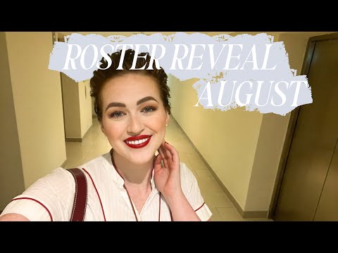August Roster Reveal | New Destinations? | Emirates Cabin Crew | SOPHIE FAY HART