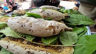 preview picture of video 'Street foods Oudong Hill side Cambodia (ម្ហូបឆ្ងាញ់ៗនៅ ជើងភ្នំឧដុង្គ)'