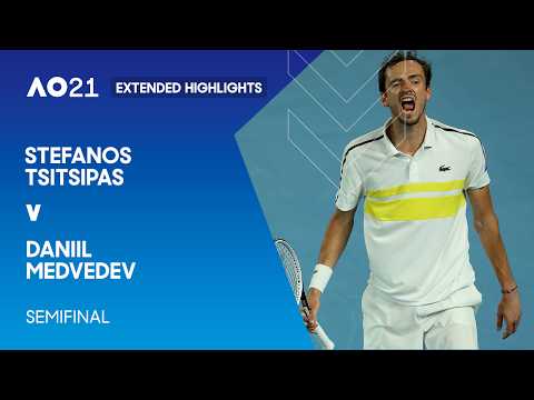 Stefanos Tsitsipas v Daniil Medvedev Extended Highlights | Australian Open 2021 Semifinal