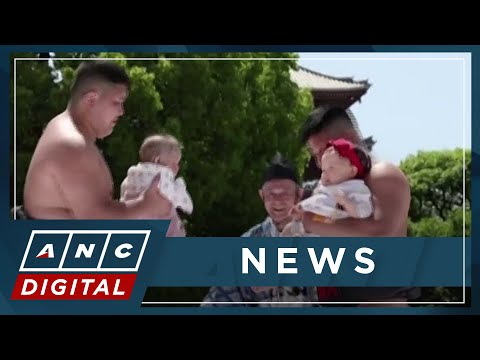 100 babies face off at annual Crying Sumo festival in Tokyo temple ANC