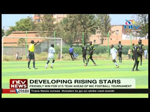 Friendly win for under 15 team ahead of MIC football tourney