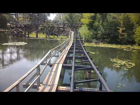Front row point of view footage of Cedar Creek Mine Ride