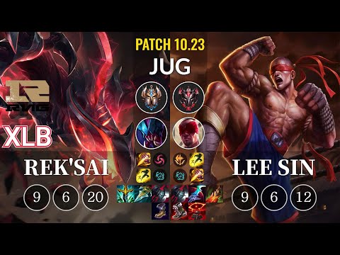 RNG XLB Rek'Sai vs Lee Sin Jungle - KR Patch 10.23