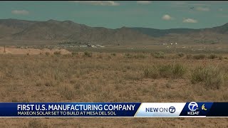 First U.S. solar manufacturing company coming to Albuquerque