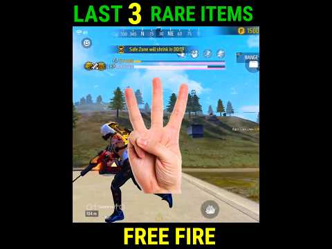 LAST 3 RARE ITEMS LEFT IN FREE FIRE 🥺 #shorts #freefireshorts