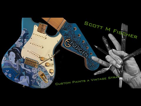 Custom Painting a 1980's Fujigen (Bradley) Strat