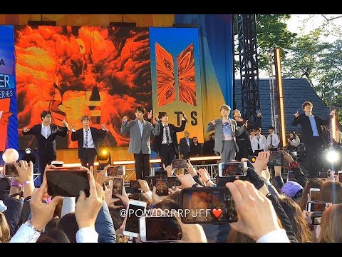 190515 - Fire SOUNDCHECK - BTS 방탄소년단 - GMA Summer Concert Series - HD FANCAM