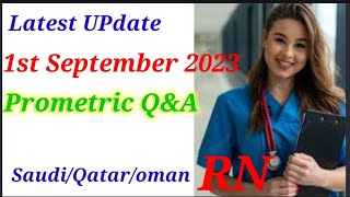 Recent Prometric questions and answer 1st September, 2023. how to pass prometric exams for Nurses.