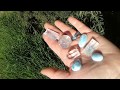 *The Sunshine Blues - Topaz, Fluorite, Larimar, Clear Quartz* Sparkling Gems in the Sunshine