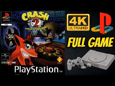 Crash Bandicoot 2: Cortex Strikes Back | PS1 | 4K60ᶠᵖˢ UHD🔴 | 100% Longplay Walkthrough Full Game