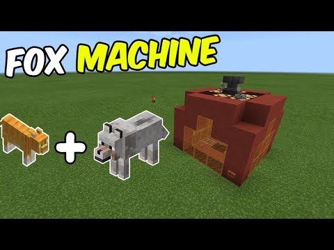 How to Make a FOX MACHINE | Minecraft PE