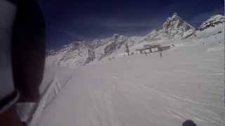 preview picture of video 'Discesa Gran Sommetta3 Completa 37Rossa Breuil Cervinia'