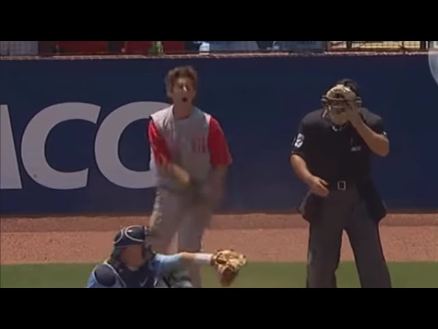 Trea Turner steals home to tie the game in college but the ump blows the call, a breakdown