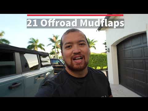 21 Offroad No Drill Mudflaps (Front AND Rear) - 2021+ Bronco