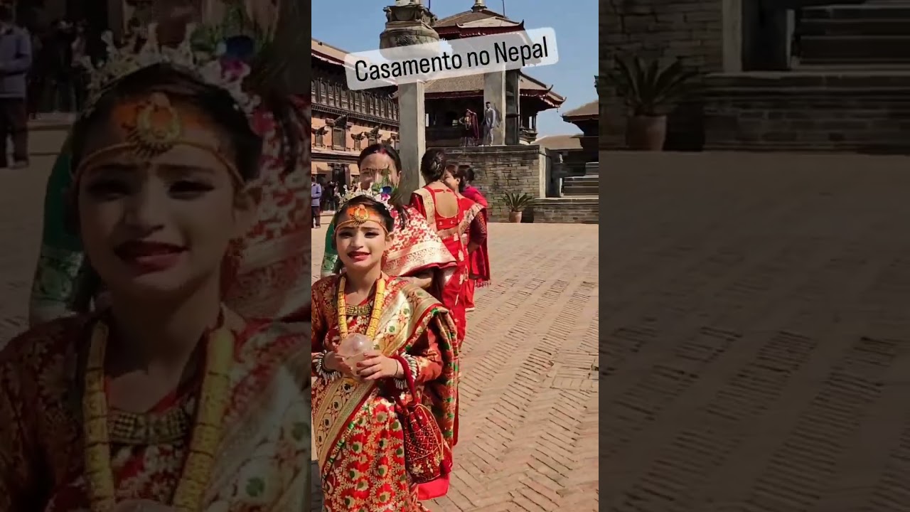 Os casamentos no Nepal ocorrem em locais onde já os templos e centros históricos