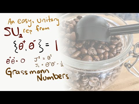 An Easy, Unitary SU2 Representation from Grassmann Numbers