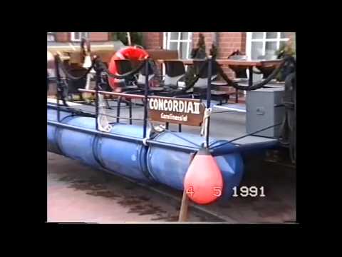 Carolinensiel - Concordia II - 1991 - Das Tretboot wurde vom "Stammtisch Sielkrug" gebaut.