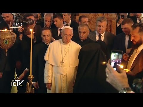 Le Pape François visite la Cathédrale patriarcale Svetitskhoveli
