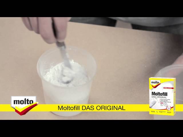 Video teaser for Moltofill  DAS ORIGINAL - Risse und Löcher füllen