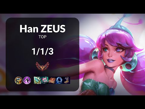 Han Zeus Gwen vs Rumble TOP - KR GRANDMASTER Patch 15.14