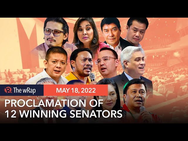 Comelec proclaims 12 winning senators