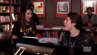 [Glee] (Jesse St James)Jonathan Groff &amp; (Rachel Berry)Lea Michele - Hello