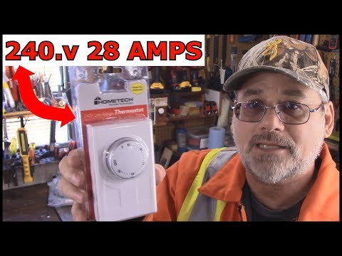 HOW TO INSTALL A 240v WALL THERMOSTAT FOR MY 6000 WATT SHOP HEATER