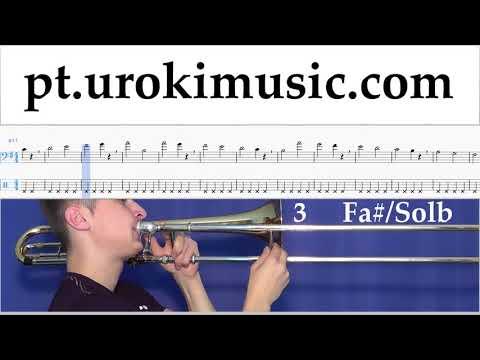 Aprender Trombone The Pink Panther - Theme Song Tablatura Parte#1 exercitando um-i372