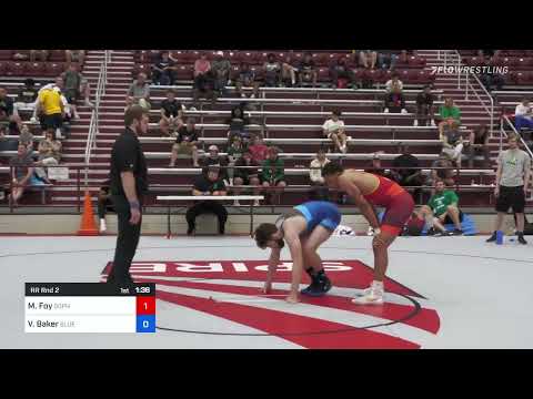 87 Kg Rr Rnd 2 - Michial Foy, Gopher Wrestling Club - RTC Vs Vincent Baker, Blue Blood Wrestling C