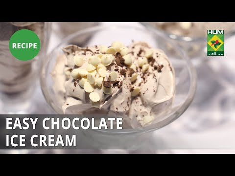 Easy Chocolate Ice Cream Recipe | Tarka | Rida Aftab | Dessert