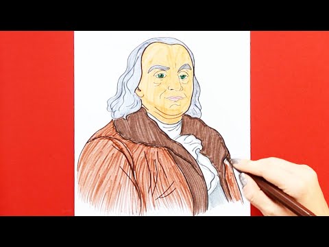 How to draw Benjamin Franklin