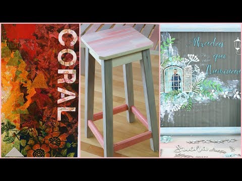 ManoslaObraTv 2019 - Programa 1 - Imitacion tablas en madera - Mixed Media - Scrap Layout