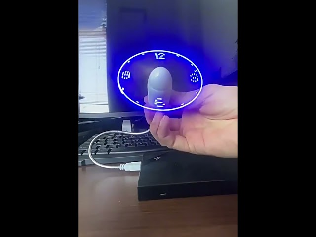 Vídeo relacionado con Ventilador USB LED, HuiHeng Mini Ventilador De Reloj LED Con Cuello De Cisne Flexible, Ventilador Personal Silencioso Portátil USB Alimentado Para el Hogar, Oficina