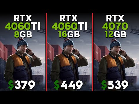RTX 4060 Ti 8gb vs RTX 4060 Ti 16gb vs RTX 4070 | Ryzen 5 7600 | Tested in 15 games
