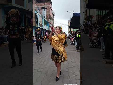 Desfile folklórico Pillaro Tungurahua Ecuador #danza #cultura #tradicion