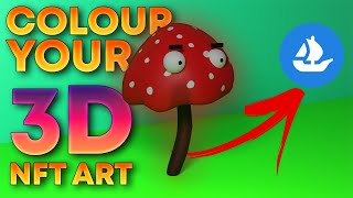 How To Make 3D NFT Art For FREE! Part 2 - Colour NFT (Tutorial)