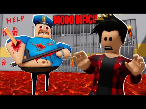 FUJA DA PRISÃO DO BARRY MODO HARD! BARRY'S PRISON RUN! Roblox