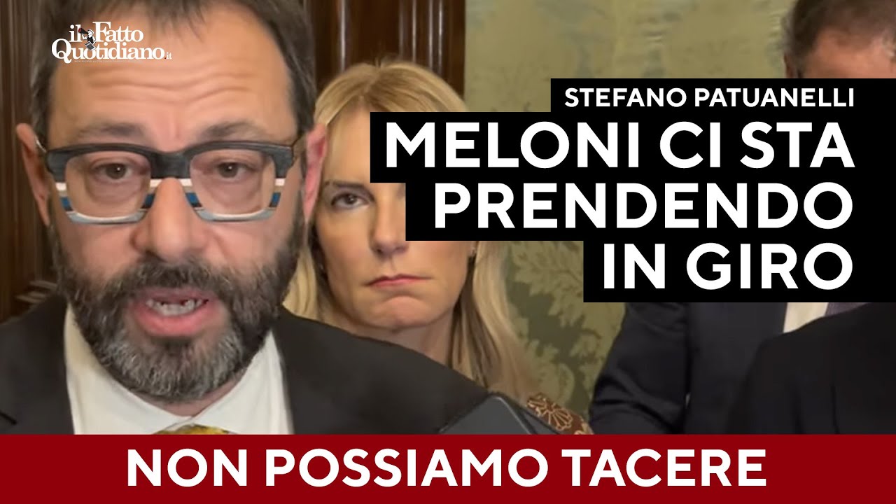 "Meloni vi riga l'auto, poi vi propone di riverniciarla": Patuanelli (M5s) attacca così il governo