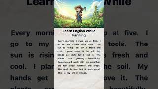 Learn English While Farming #VillageLife #VillageEnglish #MyVillage #LearnEnglish #Shorts